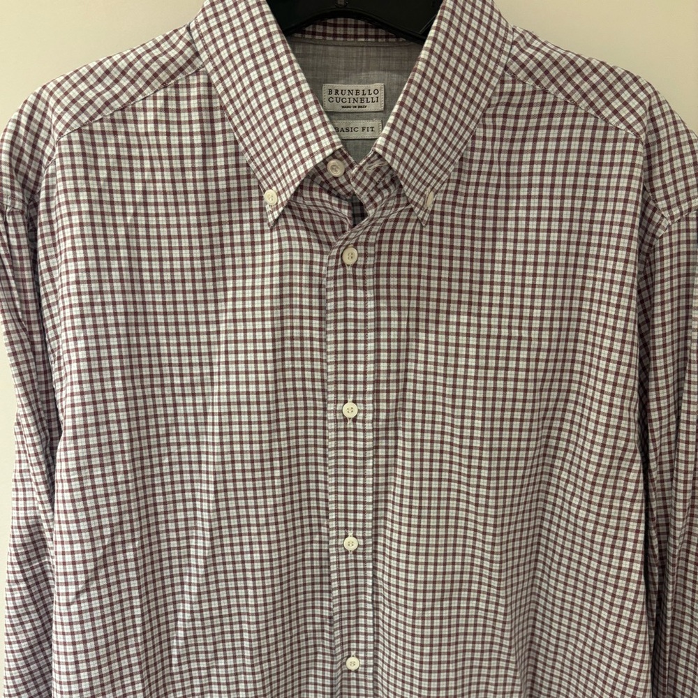 NWOT Brunello Cucinelli XL ultra soft button up - Picture 7 of 8